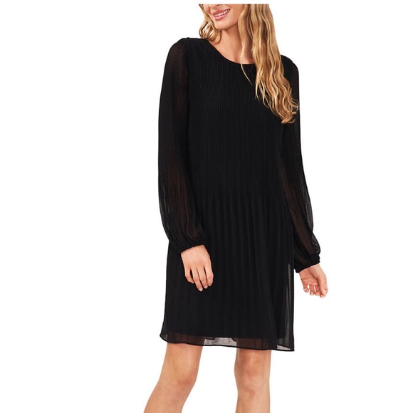 CeCe pleated black‎ dress